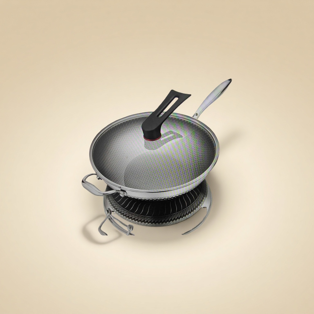 MG C enamel pot multi-piece set, stainless steel pot 3-piece set, carefully selected materials, durable and rust-resistant details Picture
