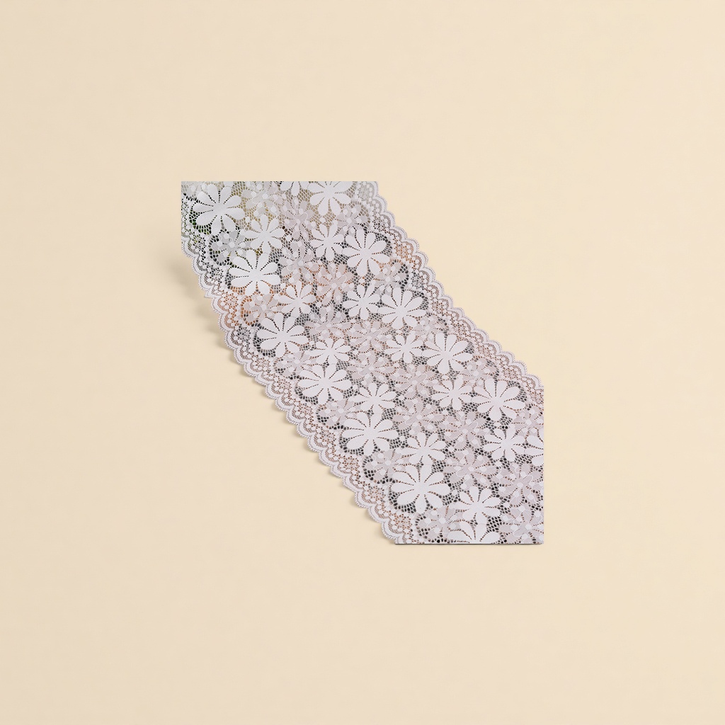 High-end lace, elastic lace, curtains, lace clothing, lace clothing accessories, water-soluble embroidery Application Scenario