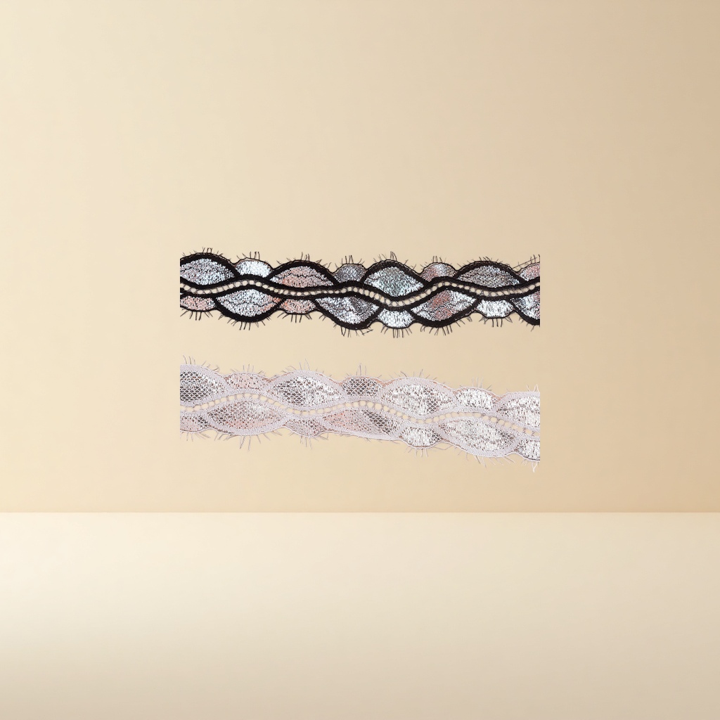 New stretch nylon lace knitted lace trim Specification image