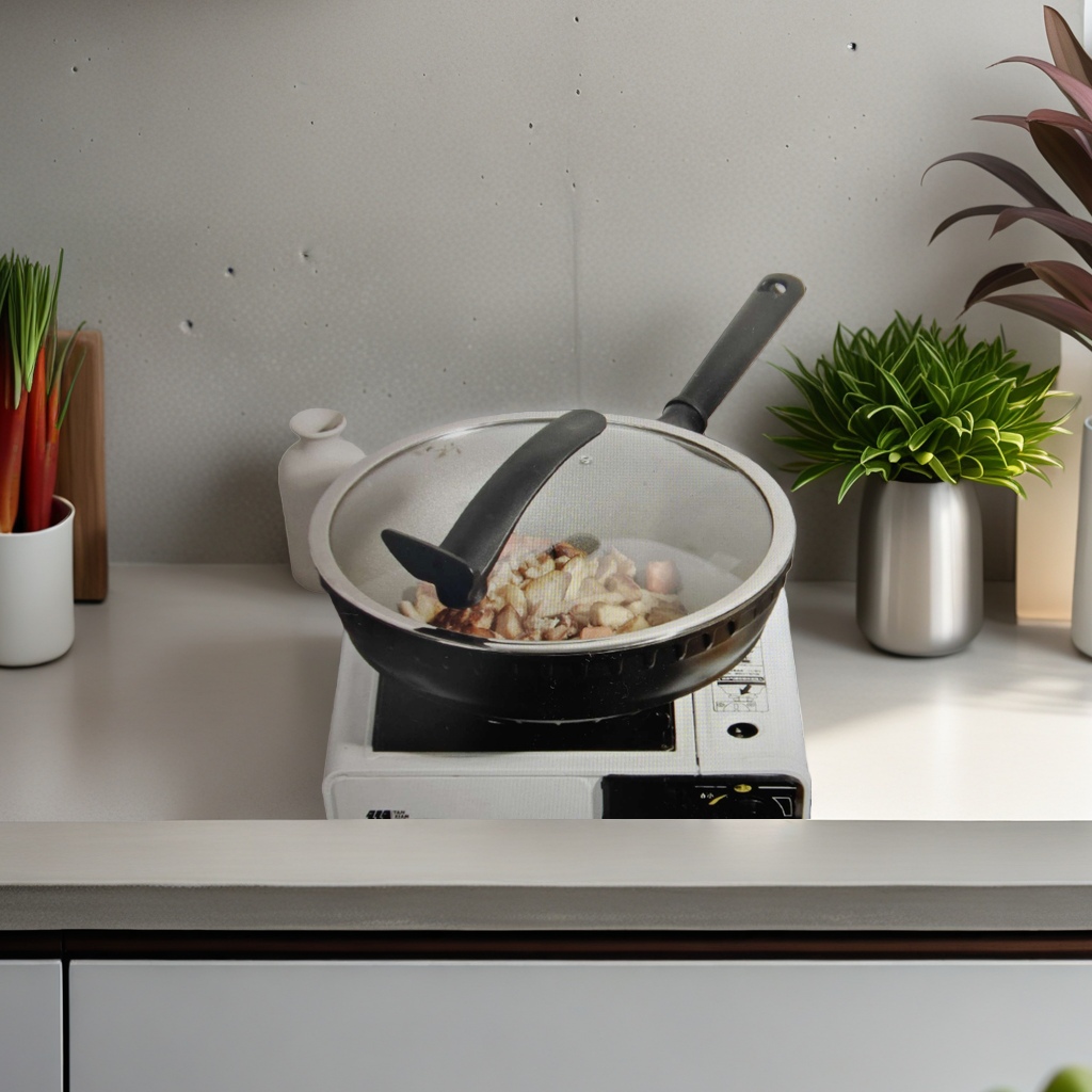 White enamel clay pot stew pot for hotels, 1.5L Specification image