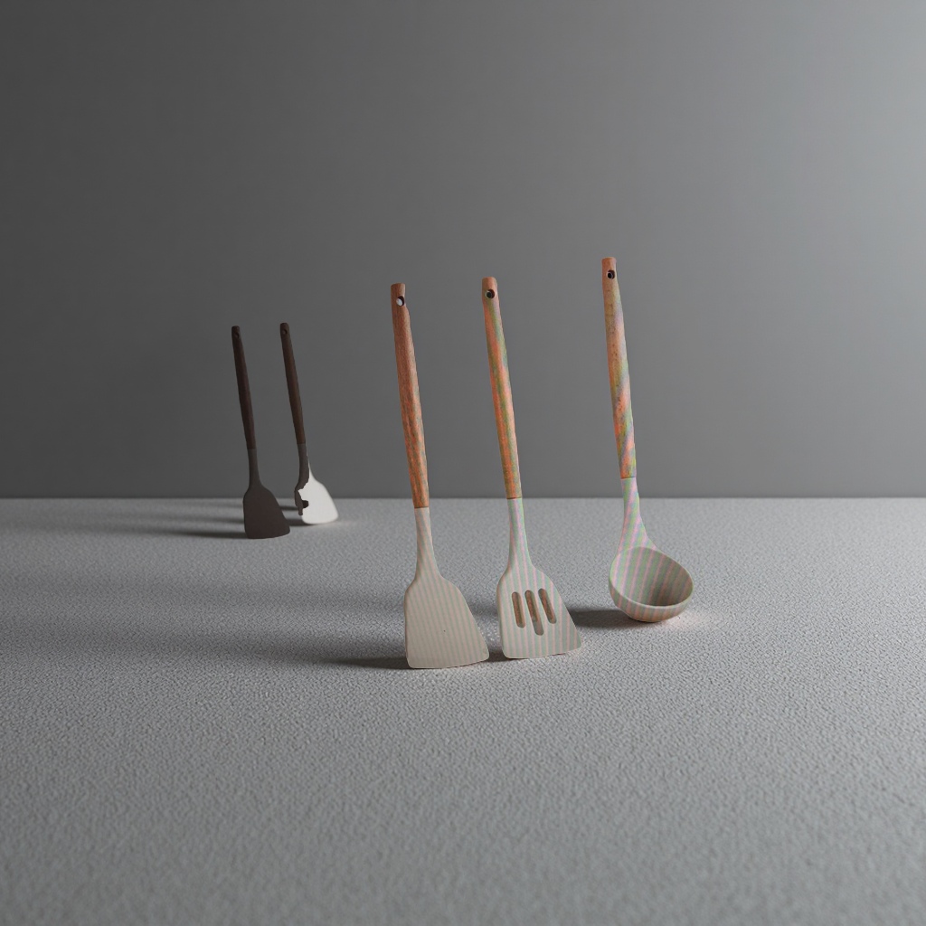 Stainless steel pot spatula set, kitchenware, stainless steel ice spatula Application Scenario