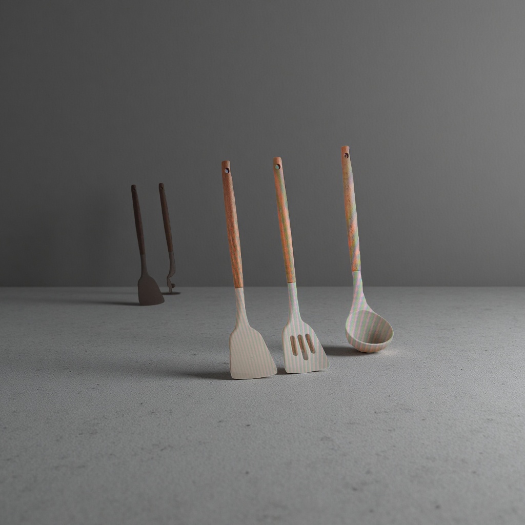 Stainless steel pot spatula set, kitchenware, stainless steel ice spatula Specification image