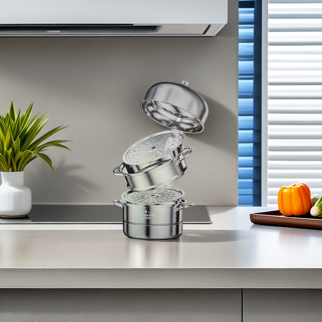 Le's stainless steel pot 316L steamer, soup pot, steamer 316L Application Scenario