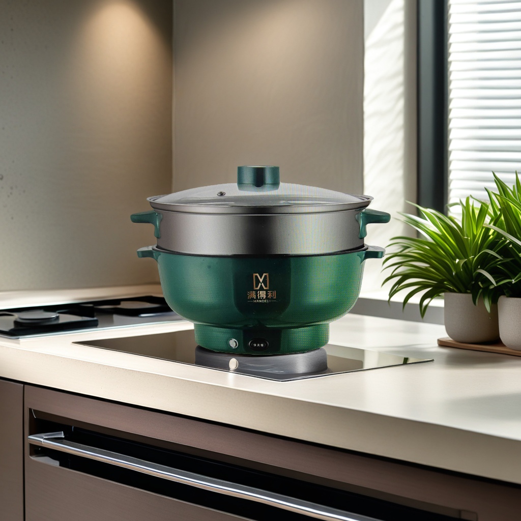 MGC enamel pot multi-piece set, 3-piece stainless steel pot set, all-purpose set for boiling, stewing, stir-frying and pan-frying Specification image