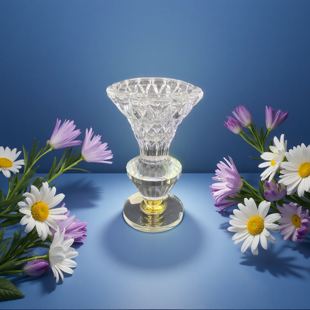 Candelabro de cristal simple vintage decoración de casa de salón dormitorio candelabro de cristal Specification image