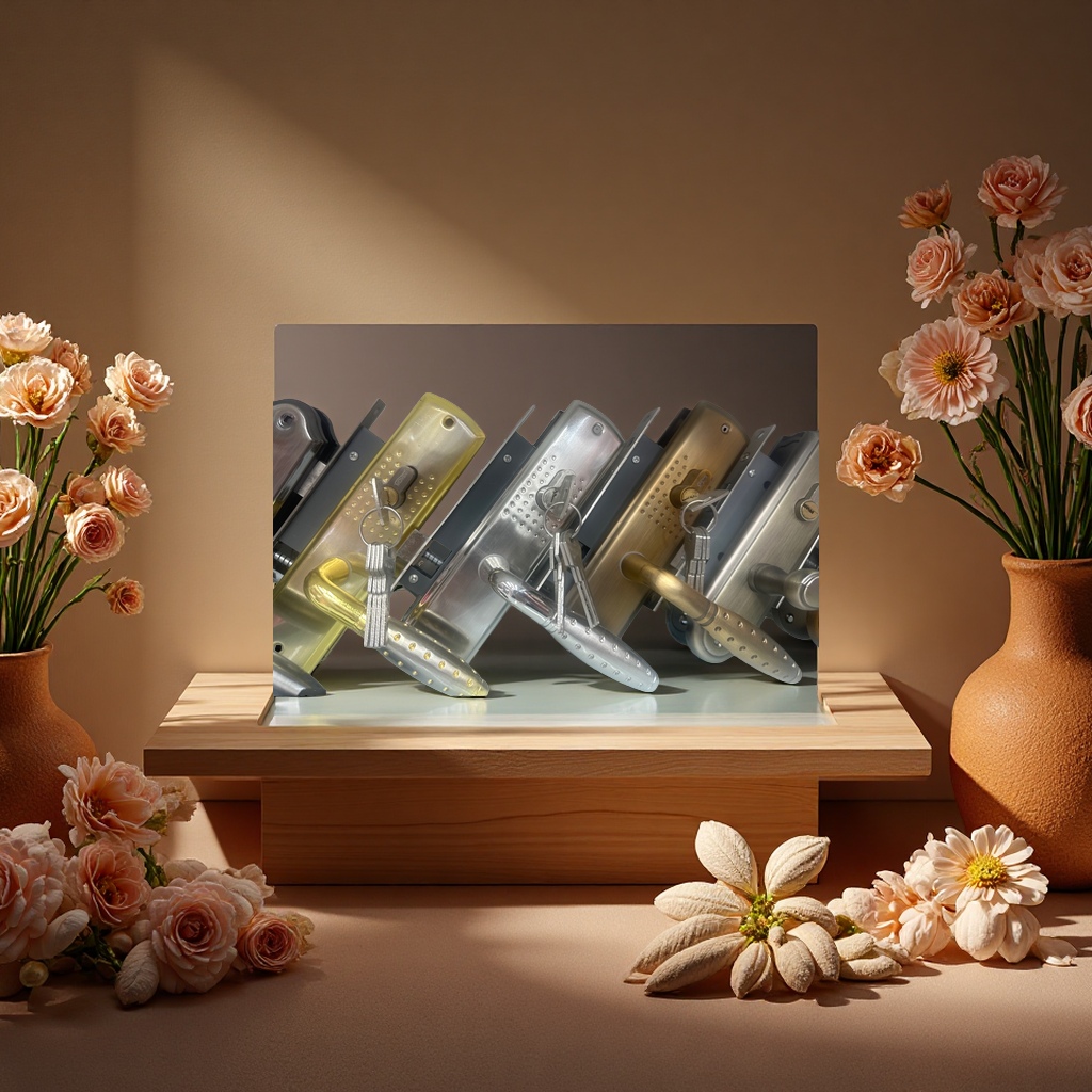 The upgraded fingerprint lock smart home anti-theft door lock core is resistant to small black boxes and cat-eye unlocking Specification image