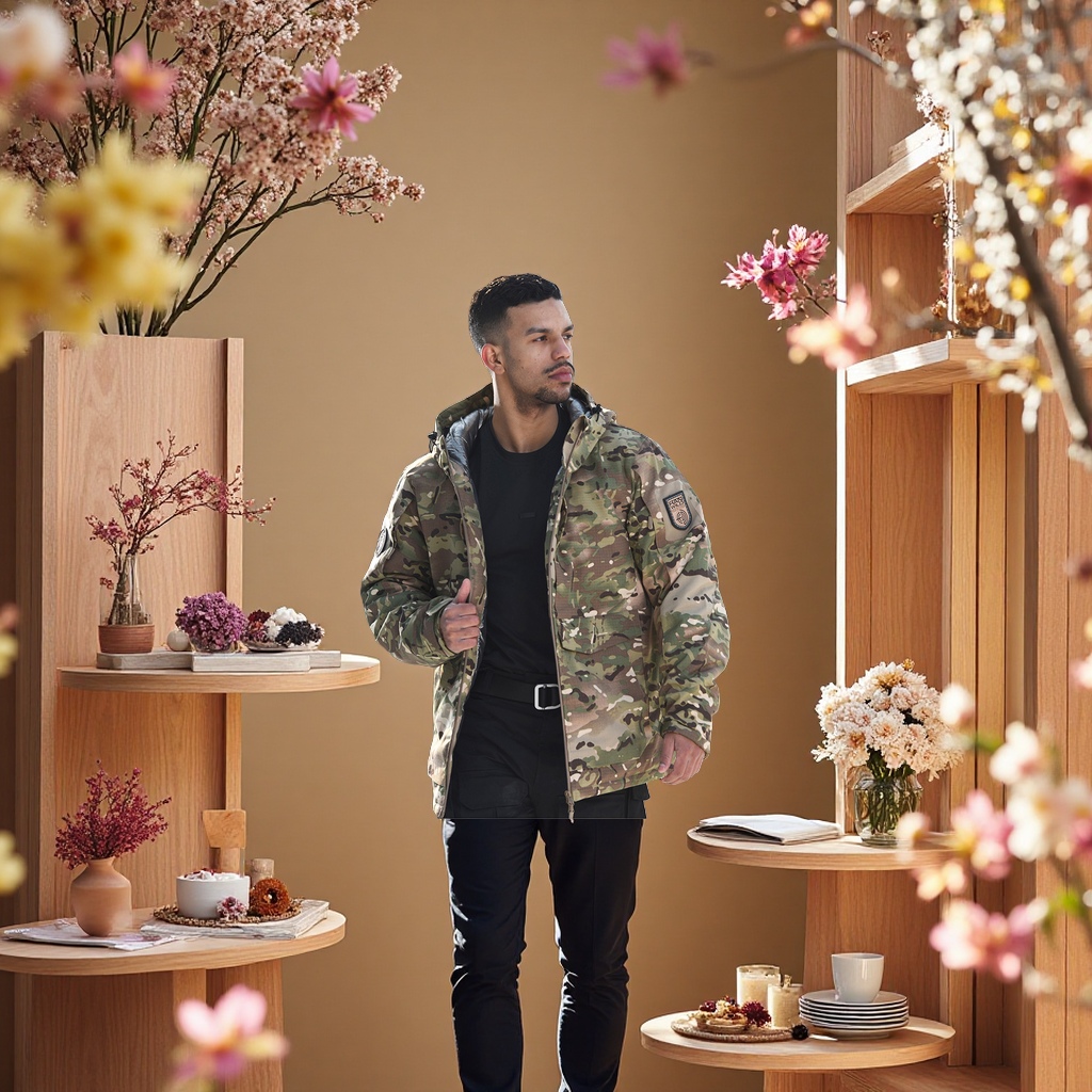 男式西服套装实物图