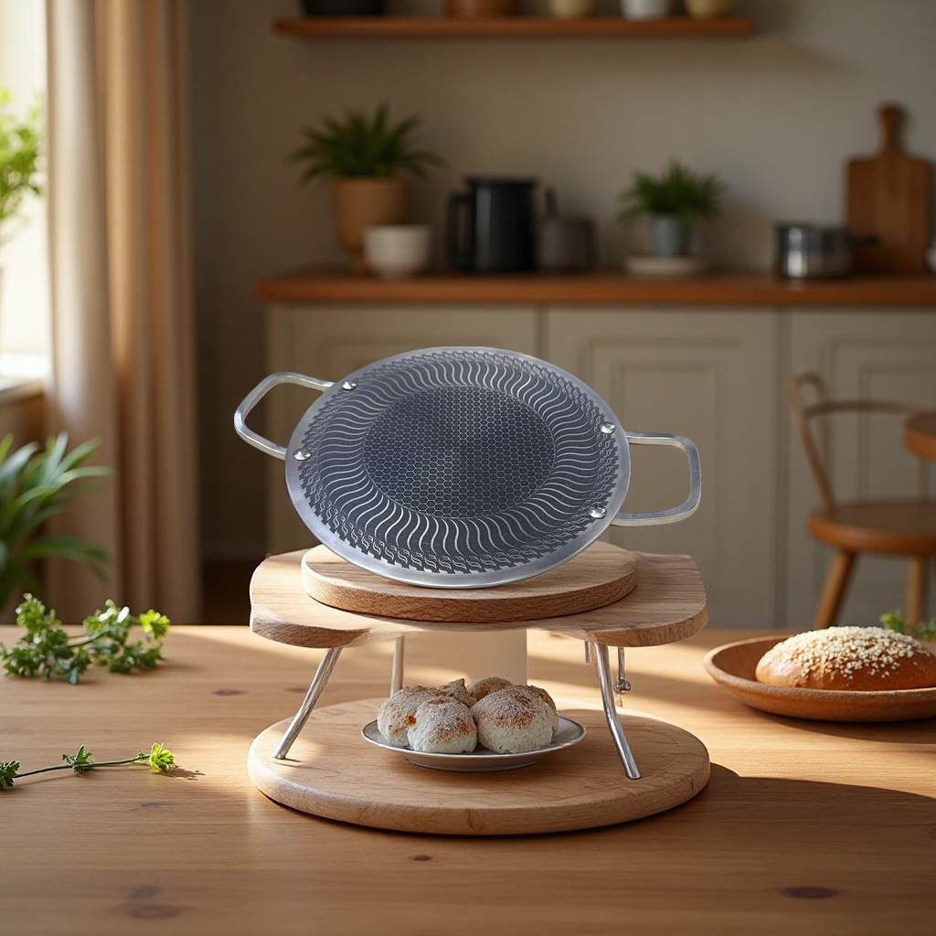 Korean-style outdoor barbecue tray, non-stick pan, 12 inches Application Scenario