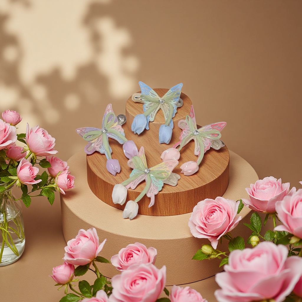 Fashionable headwear, hairstyle decoration, beautiful embellishment, personalized hair accessories, headwear accessories, headwear ornaments, headwear styling, headwear dressing, headwear matching Application Scenario