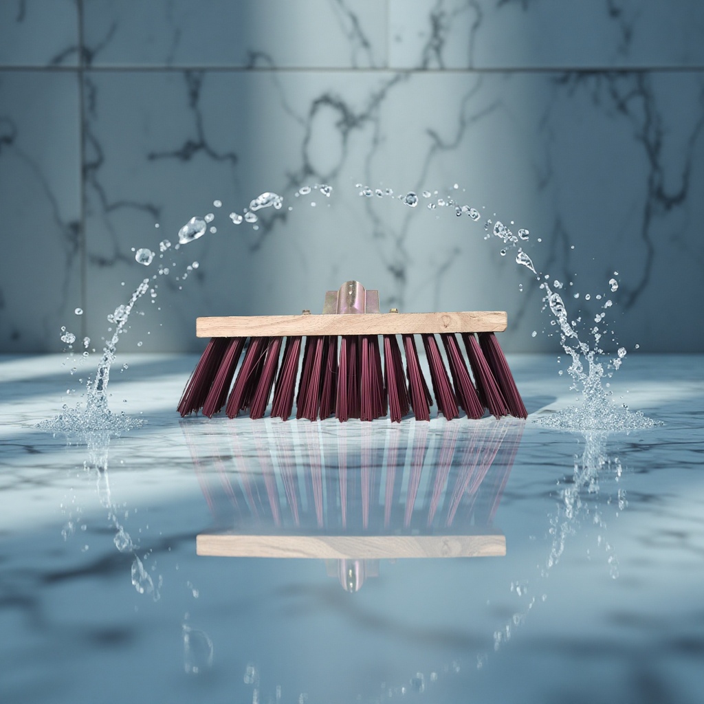 Long-handled bamboo brush, kitchen cleaning cup brush, grease removal cleaning brush Specification image