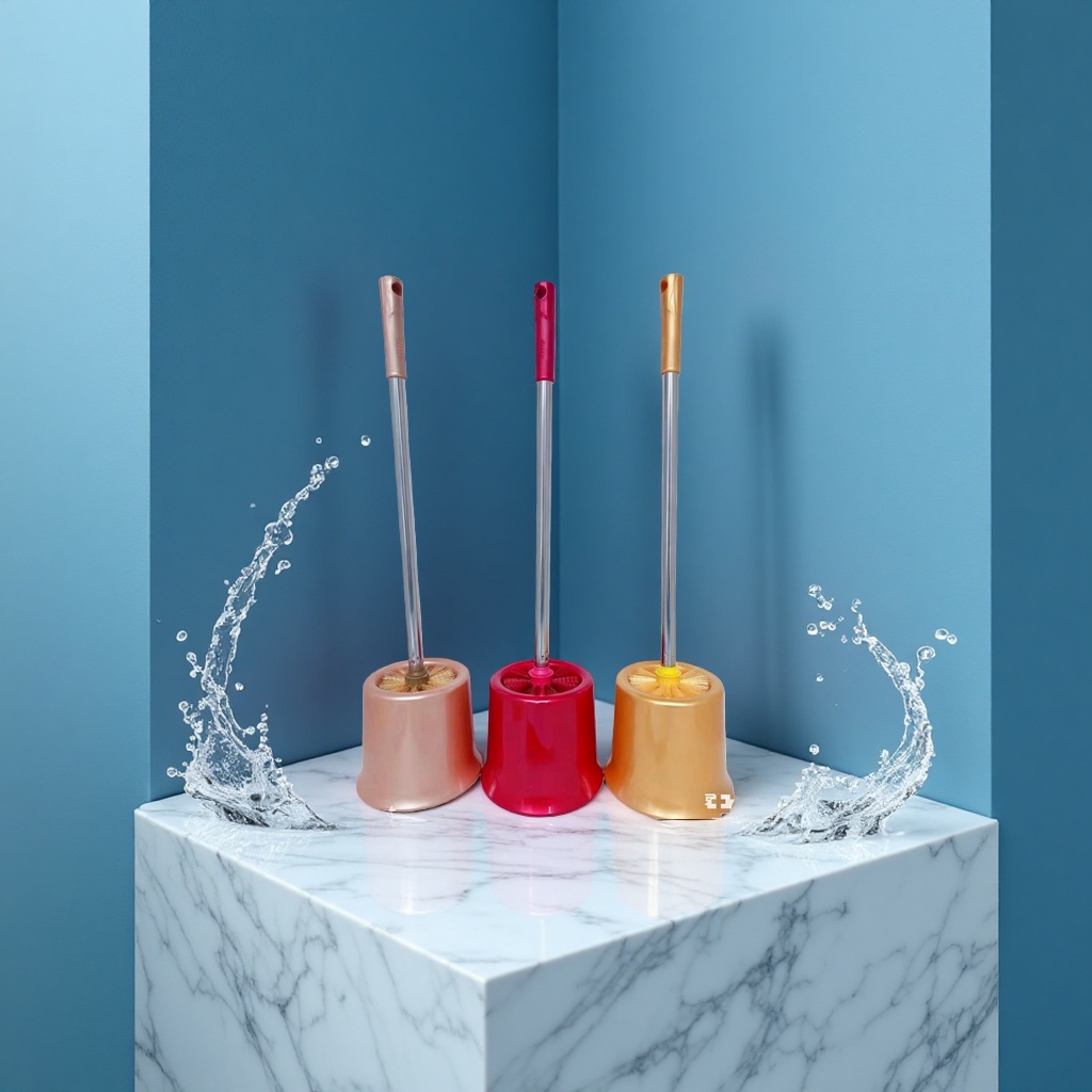 Wholesale of plastic toilet brushes in mixed colors for foreign trade Application Scenario
