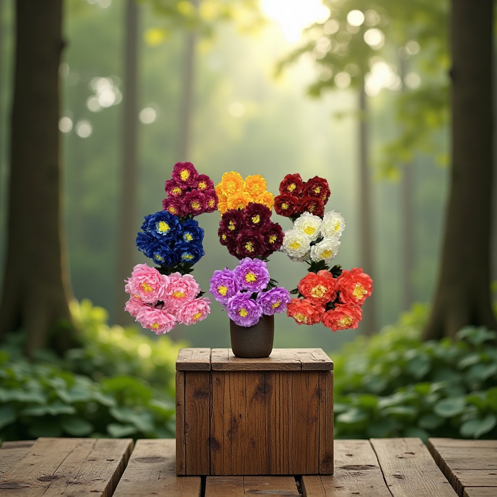 Artificial petal handicrafts, gifts, woolen sunflowers, decorative flowers, artificial flowers, 180g details Picture