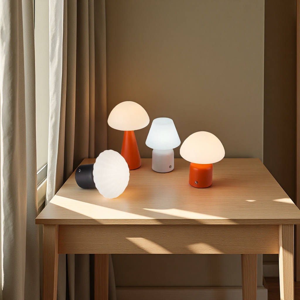 Cream art atmosphere lamp, bedroom mood, high-end decoration, water ripple table lamp, bedside night lamp, dry vase lamp Item Picture