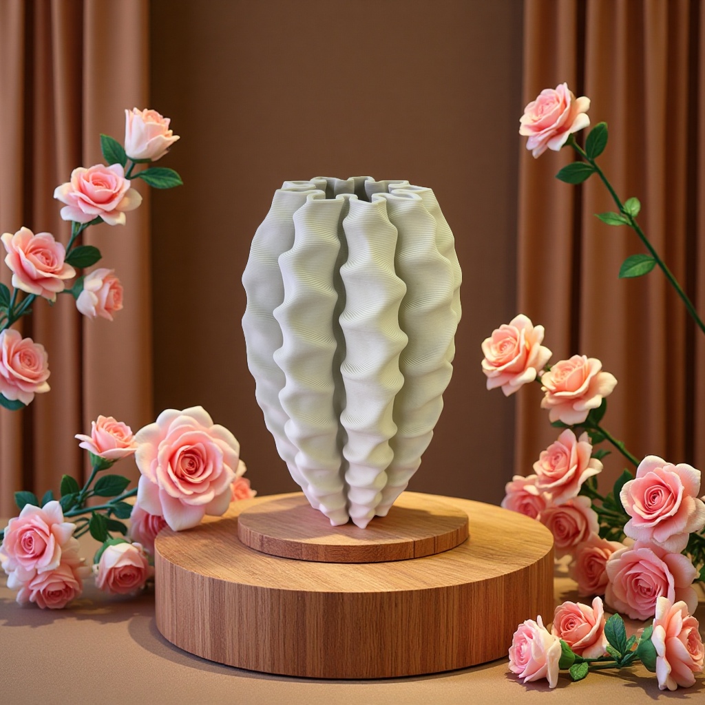 3D立体花瓶家居装饰摆件简约现代客厅摆设