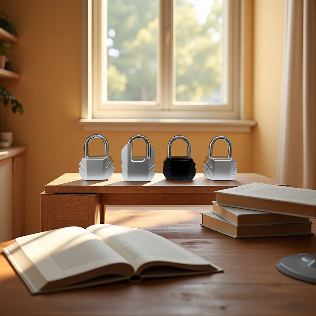 Intelligent fingerprint padlock details Picture