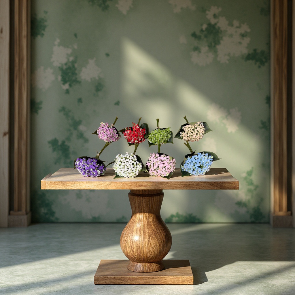 Artificial flowers, fake flowers, decorative flowers, man-made flowers, hand-tied bouquets, and starry sky can be customized details Picture