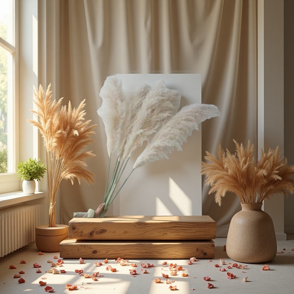Dried flower materials, preserved flowers, gypsum cups, artificial flowers, dried flower craft accessories Application Scenario