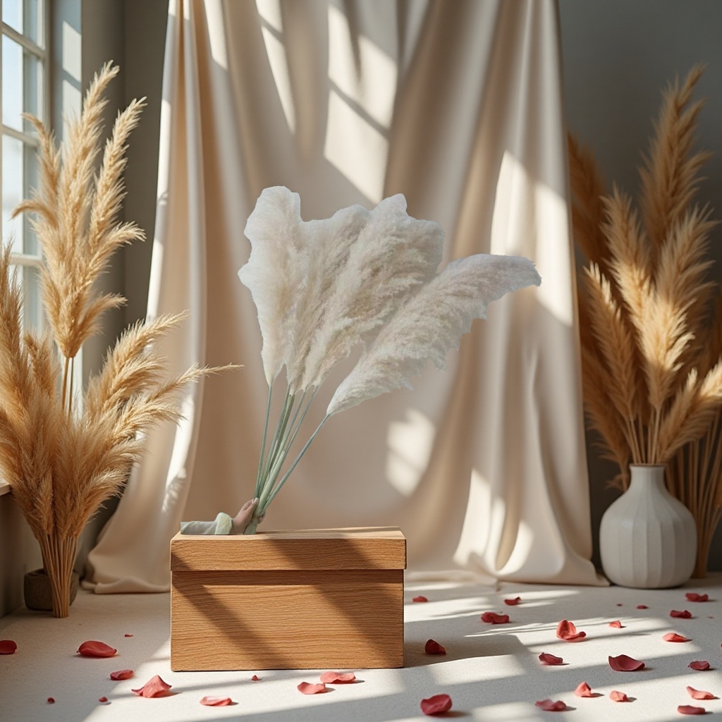 Dried flower materials, preserved flowers, gypsum cups, artificial flowers, dried flower craft accessories Specification image