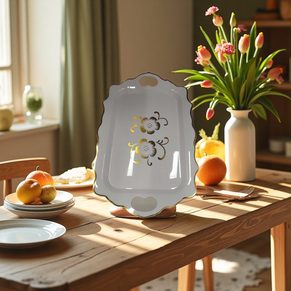 陶瓷碗盘套装饺子盘陶瓷盘子伴手礼送礼佳品100046342