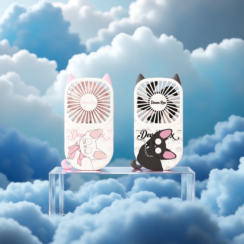 German Cat Ultra-thin Handheld fan Specification image