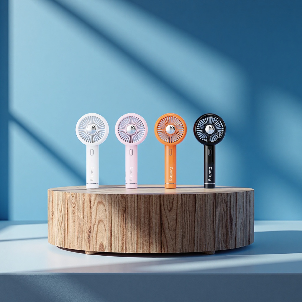 Summer handheld fan, handheld small fan, electric fan, handheld small fan, handheld small fan, handheld high-speed fan details Picture