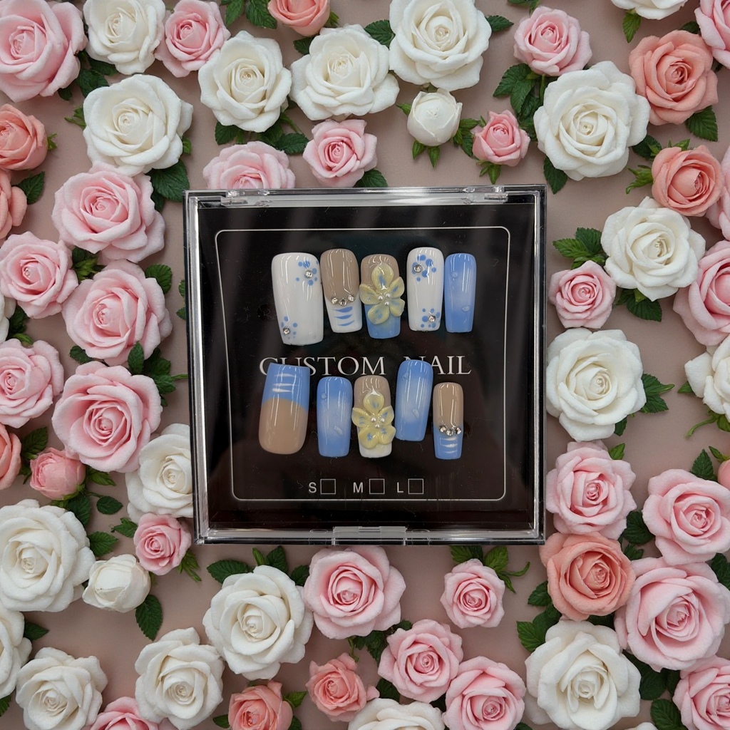Wearable nail nail patches, removable nail patches, nail glue, nail polish, nail patch set