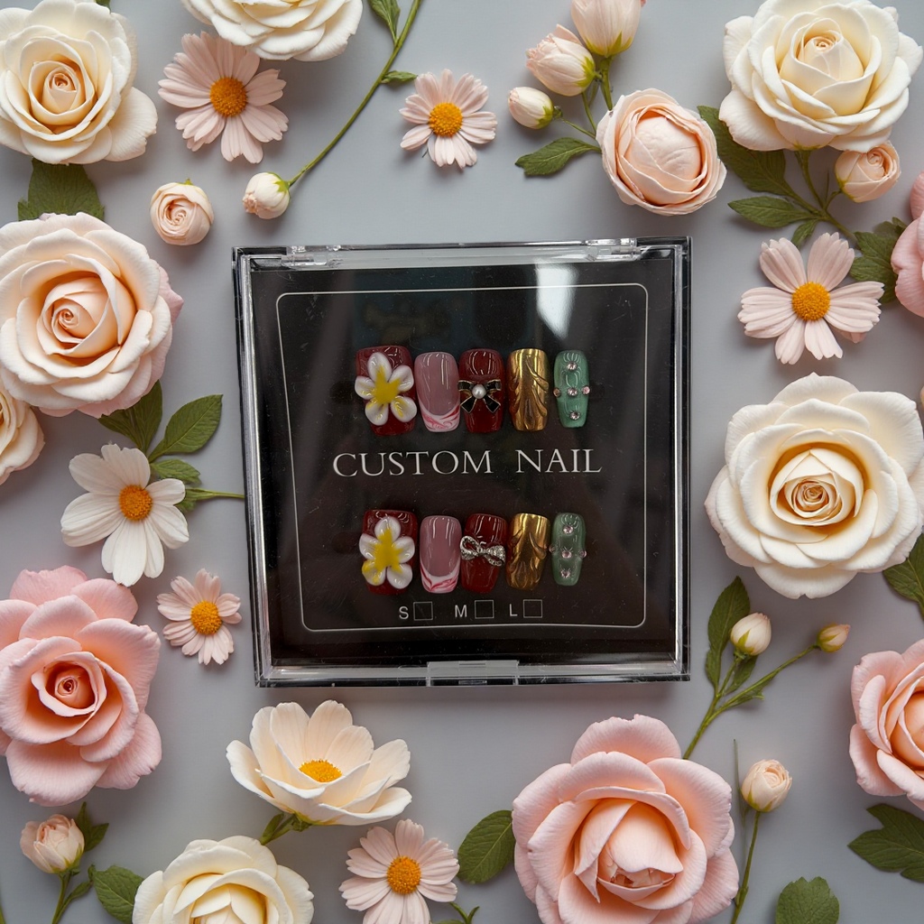 Wearable nail nail patches are detachable, durable and new fashionable nail stickers details Picture