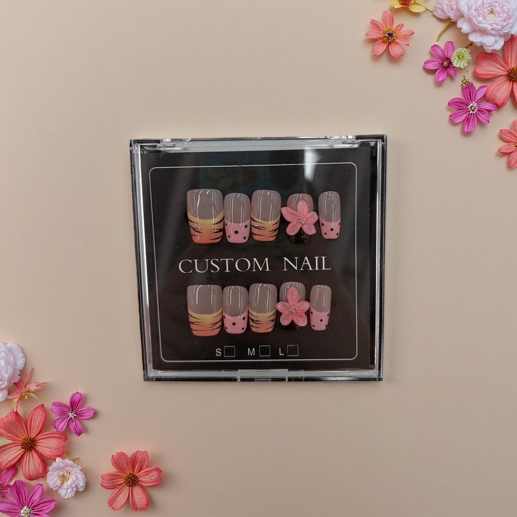 Korean-style nail patches, removable nail pads and fashionable nail polish gel set details Picture