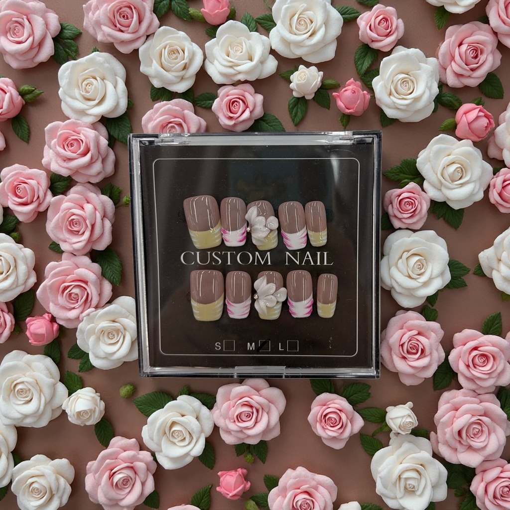 Wearable nail nail patches, removable nail patches, glitter crystal nail polish glue set, 120 pieces
