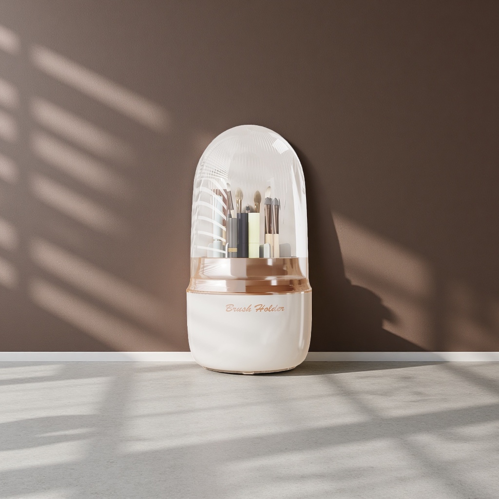 化妆刷收纳桶便携防尘大容量加厚塑料桶