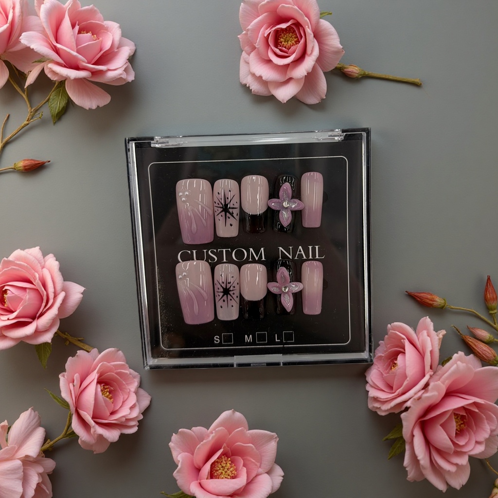 Wearable nail nail patches, removable nail glue set, home nail tool box, beginner's set Specification image