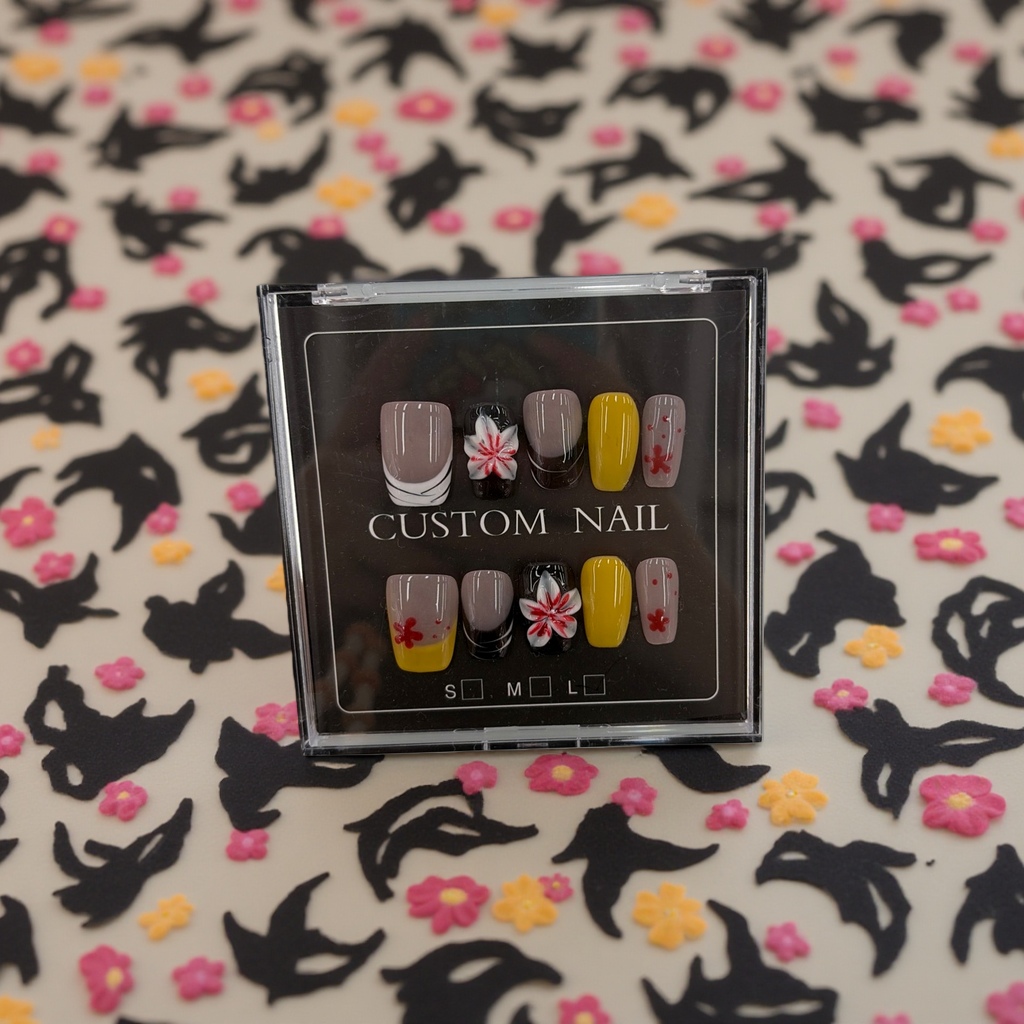 Wearable nail art patches, removable nail art pieces, diamond nail art materials, nail polish glue accessories Specification image