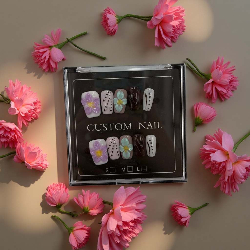 Wearable nail nail stickers are detachable and long-lasting. New fashionable and versatile nail stickers details Picture