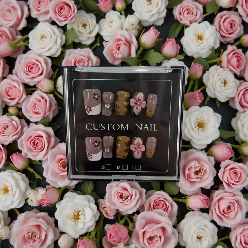 The wearable nail nail patch is detachable and won't fall off. It's a new fashionable nail patch Diy nail material