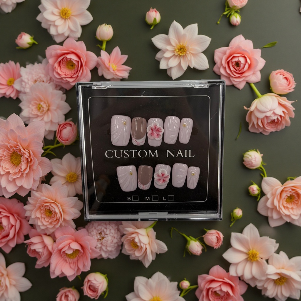Wearable nail art patches, removable nail art pieces, nail art tool set, home nail art materials 163255618 Specification image