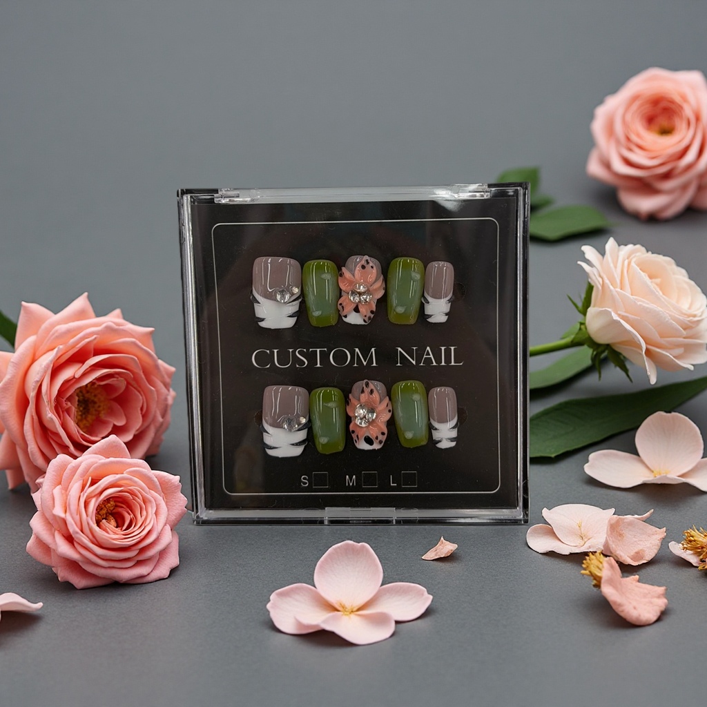 Wearable nail nail patches, removable nail patches, diamond nail patches, 100 pieces set, 163421302 Application Scenario