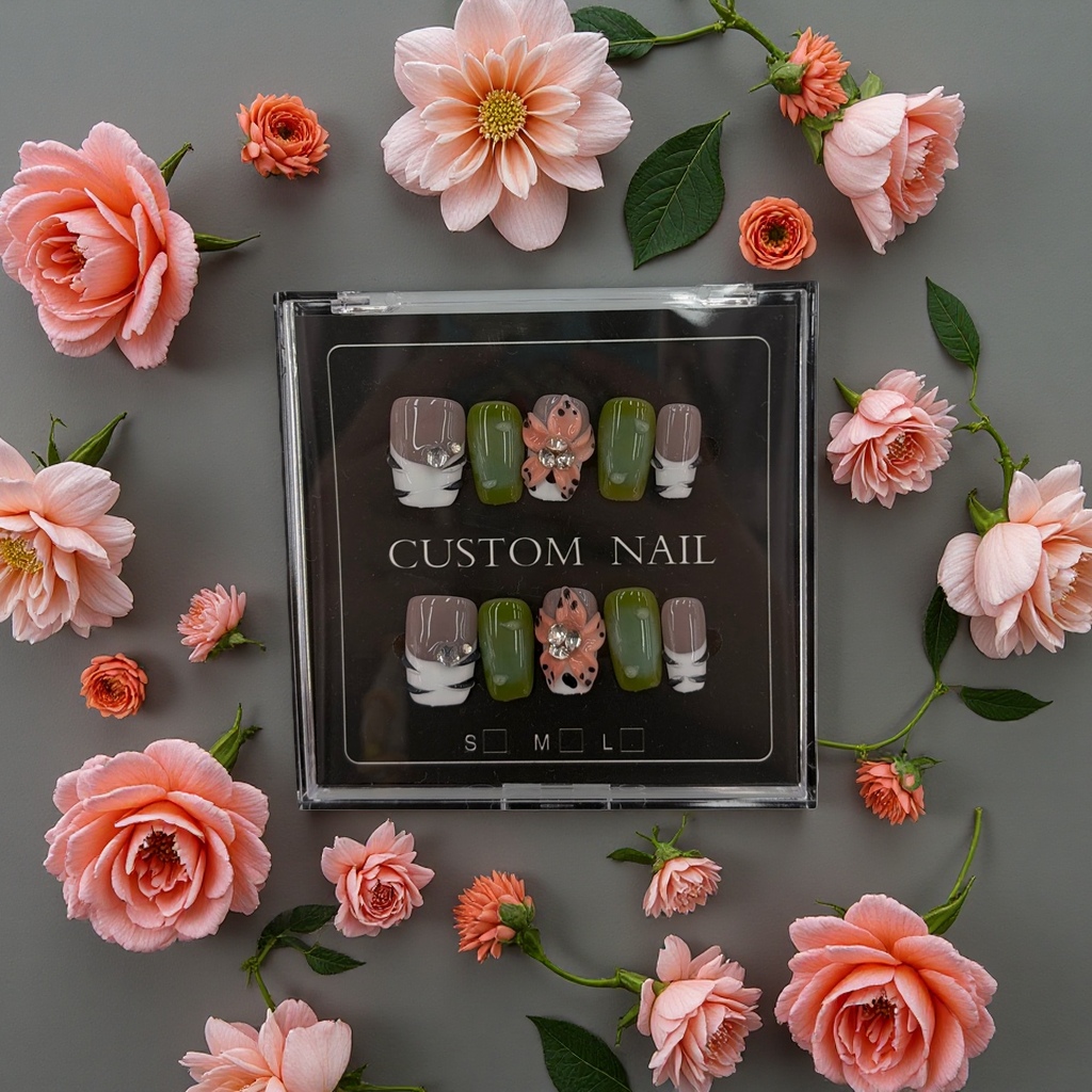 Wearable nail nail patches, removable nail patches, diamond nail patches, 100 pieces set, 163421302 details Picture