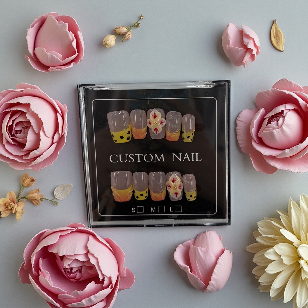 Wearable nail art patches, removable nail art pieces, nail art tool set, home nail art materials 163606852 Specification image