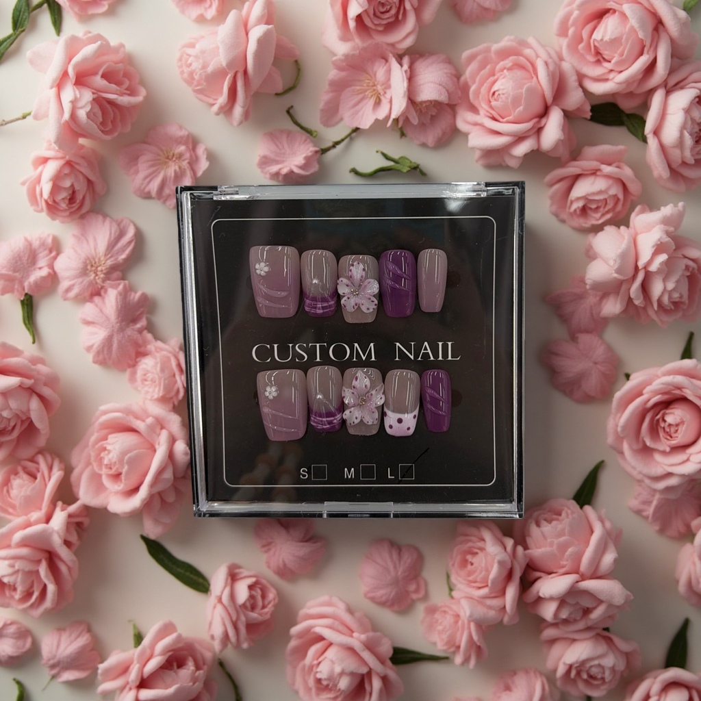 Wearable nail nail patches, removable nail patches, diamond nail patches, 100 pieces set, 163635493 details Picture