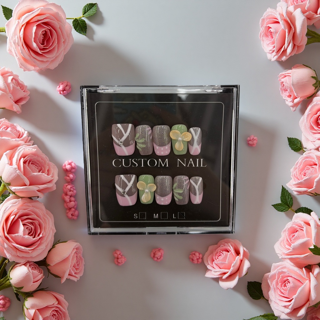 Wearable nail art patches are a reusable and exquisite nail art set details Picture