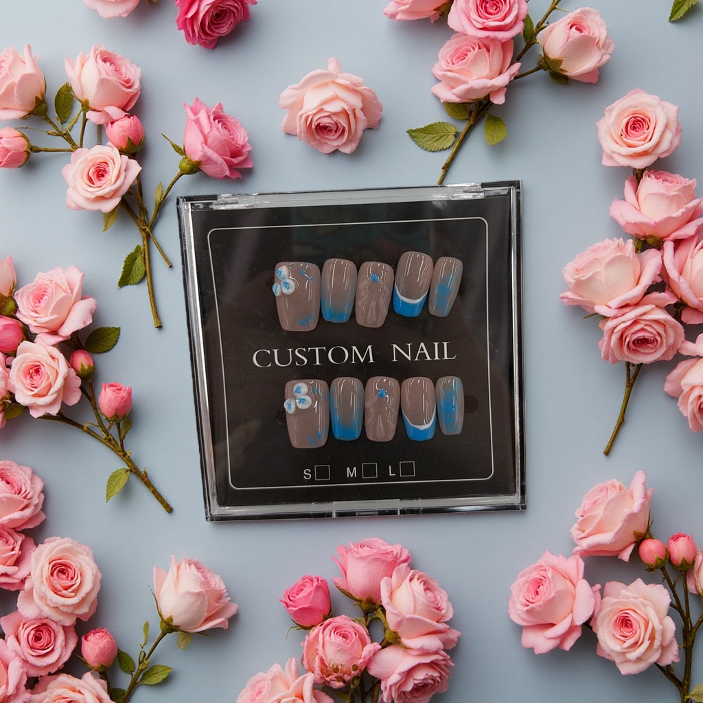Wearable nail art patches, removable nail art pieces, nail art tool sets, home nail art materials. 163846703 details Picture