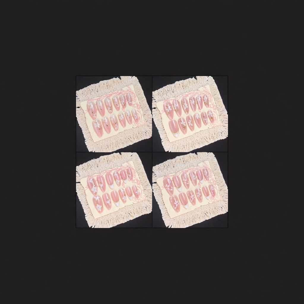 Wearable nail art patches, removable nail art pieces, nail art tool set, home nail art materials 205258001 Specification image