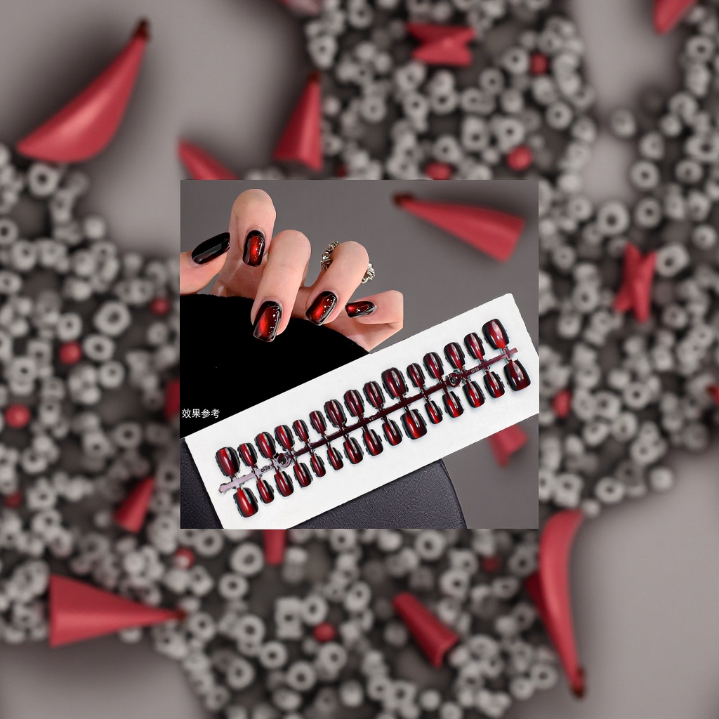 Wearable nail art patches, removable nail art pieces, nail art materials, nail piece set details Picture