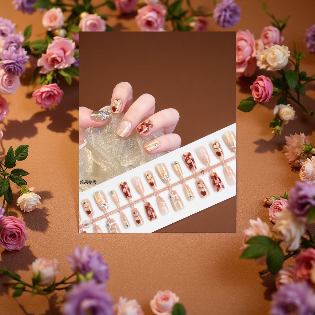 Wearable nail art patches, removable nail art pieces, nail art tool set, home nail art materials 210353422 Specification image