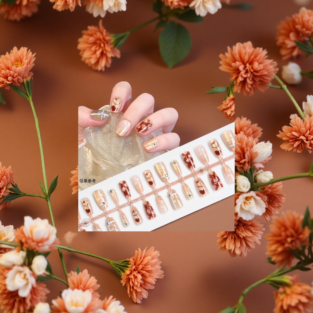 Wearable nail art patches, removable nail art pieces, nail art tool set, home nail art materials 210353422 details Picture