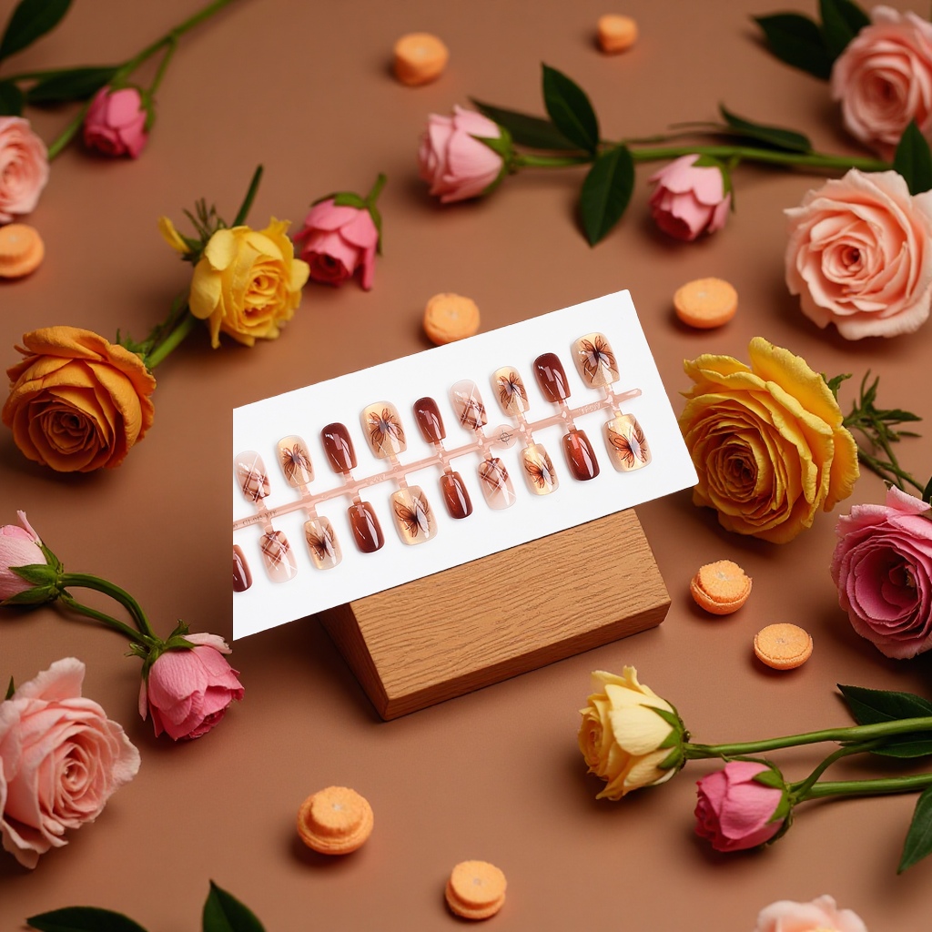 Wearable nail nail patches, removable nail patches, diamond nail patches, 100 pieces set, 210859453