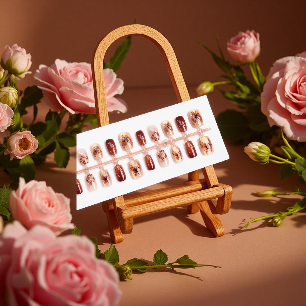 Wearable nail nail patches, removable nail patches, diamond nail patches, 100 pieces set, 210859453 Application Scenario