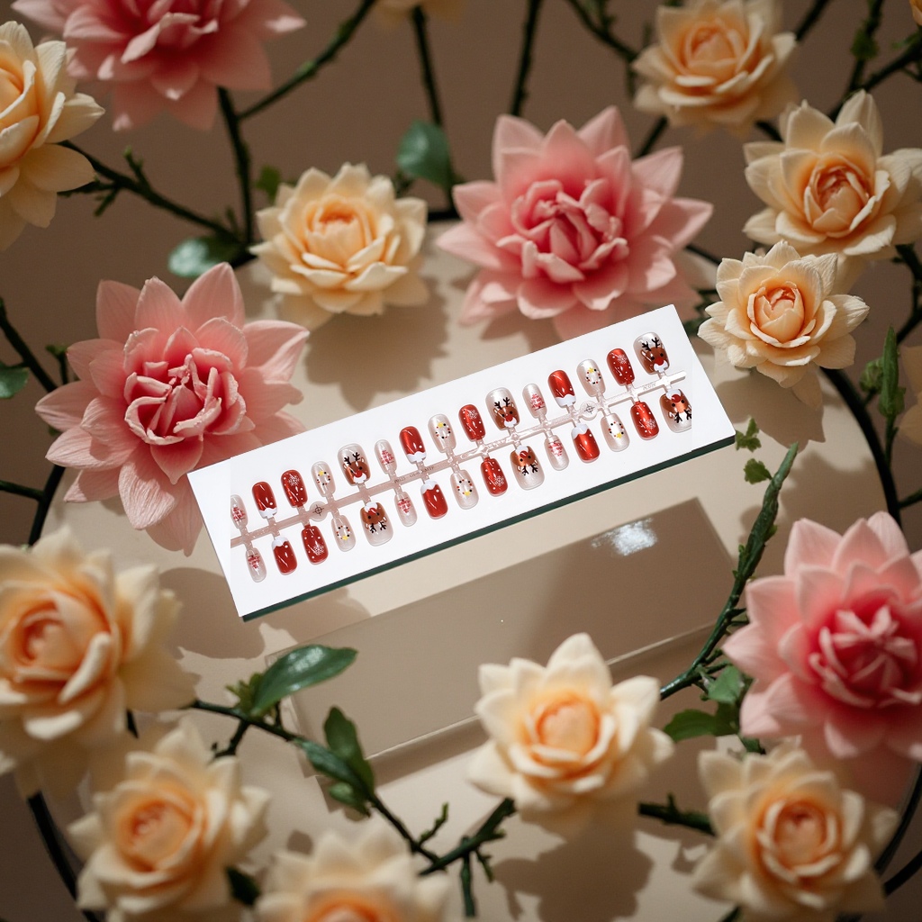 Korean-style nail patches, detachable nail patches, diamond nail materials, DIY nail patch set details Picture