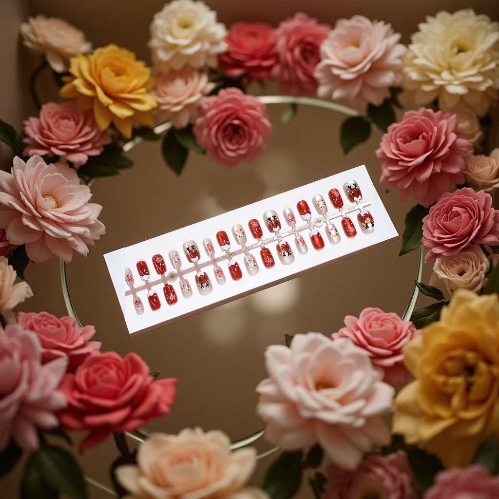 Korean-style nail patches, detachable nail patches, diamond nail materials, DIY nail patch set Specification image