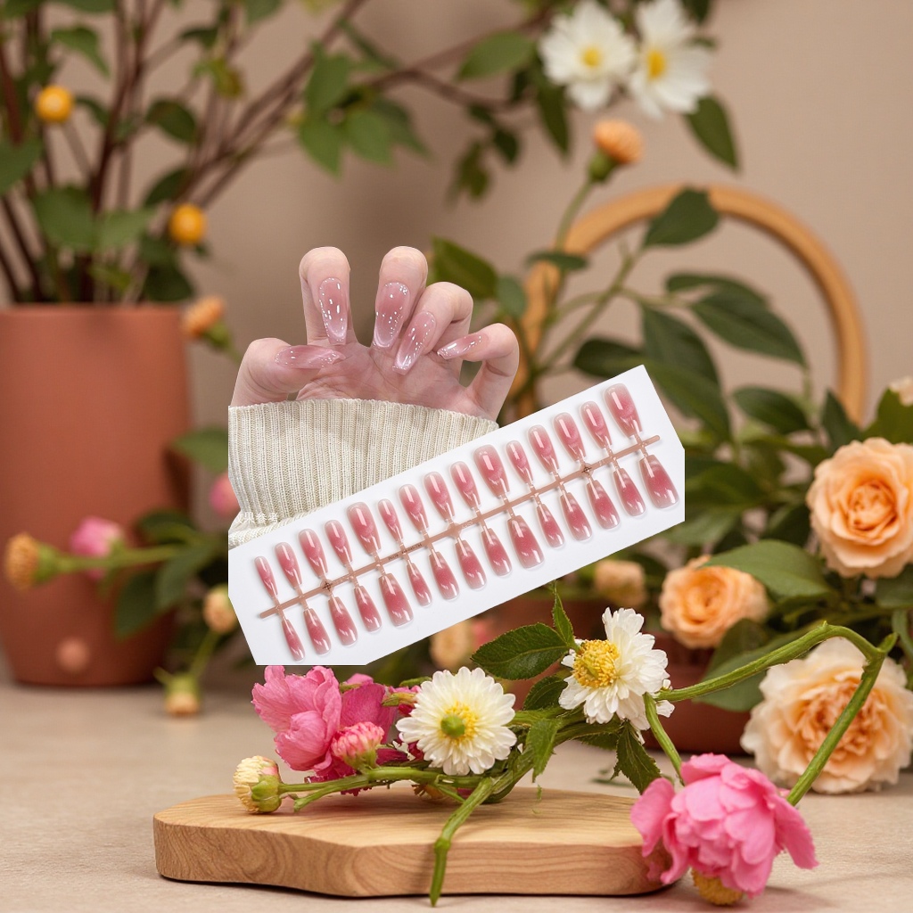 Korean-style nail patches, detachable nail patches, diamond nail patches, 100 pieces set Specification image